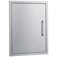 Bbq Access Door Stainless Steel 18 W By 24 H Vertical Single Door Reversible Open Left Or Right Flush Mount For Outdoor Kitc