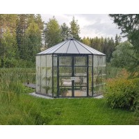 Palram Canopia Oasis Greenhouse 10 X 12 X 9 Gray