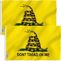 Anley Fly Breeze 3X5 Foot Dont Tread On Me Flag Vivid Color And Fade Proof Canvas Header And Double Stitched Flags Polyes