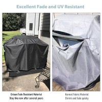 Grisun Grill Cover 55 Inch  Gas Grill Cover For Nexgrill  Expert Grill  Weber  Charbroil  Dyna-Glo  Monument And More  Waterproof Anti-Fade Heavy-Duty 600 D Polyester  No Fading For 2 Years  Black