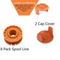 Lucky Seven Trimmer Spool Line Compatible With Worx Edger Spool Compatible With Worx Trimmer Spools Weed Eater String Trimmer L