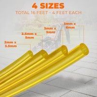 4 Sizes Petrol Fuel Gas Line Pipe Hose Tubing For String Trimmer Chainsaw Blower Lawn Mower And Other Power Tools For 2 Cycle En