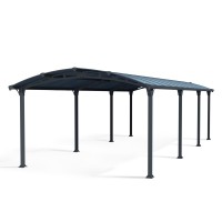 Palram Canopia Arcadia 8500 Carport 12 X 28 Bronzegray