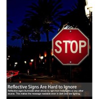 Stop Signs Street Slow Warning Signs 4 Pack 12 X 12 Inches Octagon 040 Rust Free Aluminum Reflective Uv Protected And Wa