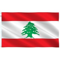 Lebanon Flag 3X5 Ft Outdoor Large Moderateoutdoor Both Sides Heavy Duty100D Polyester Canvas Header And Double Stitched Bras