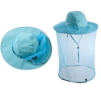 Bee Keeping Beekeeper Veil Hat Gnats Insect Bug Mosquito Fishing Gardening Cap With Head Net Netting Mesh Hood For Men Women Aqu