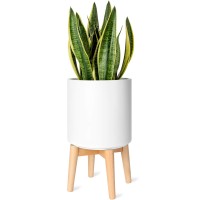 Mkono Plant Stand Midcentury Modern Plant Stand Indoor Plant And Pot Not Included Flower Pot Holder Home Decor Natural