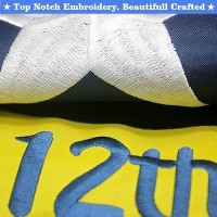 Vsvo North Carolina State Flag 3X5 Ft Embroidered 300D Heavy Duty Nylon For Outdoorindoor Use Sewn Stripes Brass Grommets U