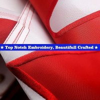 Vsvo Canada Flag 3X5 Ft - Outdoor Nylon Banner - Double Sided Embroidere Maple Leaf Red And White Canadian National Flags - Vivid Color - Double Stitched