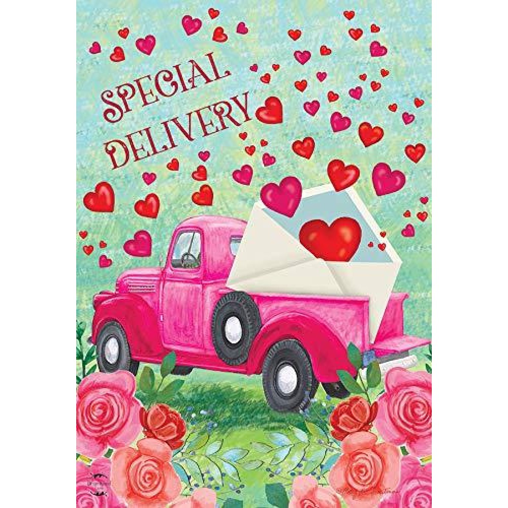 Valentines Delivery House Flag 40 X 28 Briarwood Lane