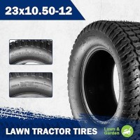 Maxauto 2Pcs 23X10.50-12 Turf Tires Lawn Mower Golf Cart Garden Tire 4Pr P332