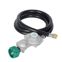 Ggc 5Ft Two Stage Propane Regulator With Hose Dual Stage Propane Hose With Qcc1Type1 Connector For Gas Grills Rv Appliance Gen