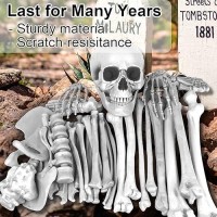 35 Pieces Skeleton Bones For Halloween Decoration Plastic Bones Scary Props Decoration For Life Size Skull Bones Decor For Hal