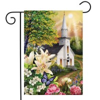 Spring Church Garden Flag Easter Religious Lilies 18 X 125 Briarwood Lane