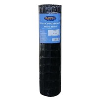 Black Pvc Coated Welded Wire Mesh Garden Economy Fence 36 Inch X 50 Foot3 Inch X 2 Inch 16Ga