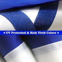 Vsvo Israel (Israeli) Flag 3X5 Ft Double Sided Embroidered 300D Oxford Nylon - Indoor/Outdoor  Brass Grommets  Durable For All Weather