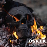 Osker Ceramic Fireproof Fire Pit Skull Log For Bonfire Campfire Fireplace Firepit Halloween Decor For Gas Propane Or Wo