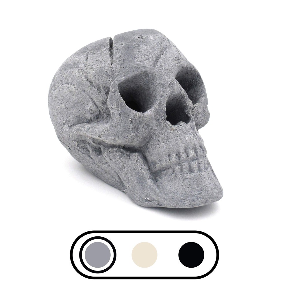 Osker Ceramic Fireproof Fire Pit Skull Log For Bonfire Campfire Fireplace Firepit Halloween Decor For Gas Propane Or Wo