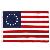 Anley Everstrong Series Betsy Ross Flag 2X3 Foot Heavy Duty Nylon Embroidered Stars And Sewn Stripes 4 Rows Of Lock Stitchin