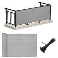 Love Story Balcony Privacy Screen 3X16 Deck Shield Screen Fence Cover Uv Protection And Weatherresistant 3 Ft Height For Dec