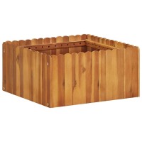 vidaXL Garden Raised Bed 196x196x98 Solid Acacia Wood 45921