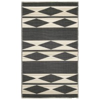 Fab Habitat Outdoor Rug Waterproof Fade Resistant Creasefree Premium Recycled Plastic Geometric Tribal Patio Deck P