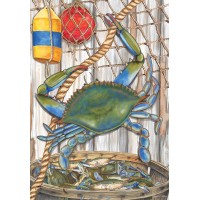 Blue Crab Bushel Summer Garden Flag Nautical 125 X 18 Briarwood Lane