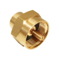 Hooshing 1Lb Propane Gas Bottle Refill Adapter With 14 Npt Female Thread Soild Brass Fitting