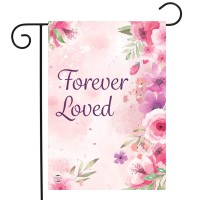 Briarwood Lane Forever Loved Floral Garden Flag Bereavement 125 X 18