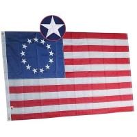 Premium Betsy Ross Flag 3X5Ft Embroidered American 13 Stars And Sewn Stripes Longest Lasting Oxford Nylon 210D Quadruple Stitche