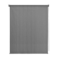 Vicllax Outdoor Roller Shade Patio Cordless Blinds Roll Up Shade 6 W X 6 L Mocha