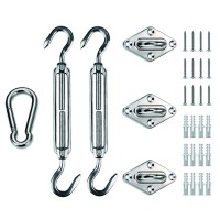 Love Story Shade Sail Hardware Kit For Triangle Heavy Duty Sun Shade Sail Installation 8 Inches 316 Stainless Steel For Deck Gar