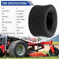 Partsdiyer 24X120012 Lawn Mower Tires 24X1200X12 Tractor Turf Tire 24X120012 Nhs Tires 4Pr Ply Tubeless Set Of 2