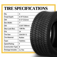 Partsdiyer 23X95012 Lawn Mower Tires 23X950X12 Tractor Turf Tire 23X95012 Nhs Tires 4Pr Ply Tubeless Set Of 2