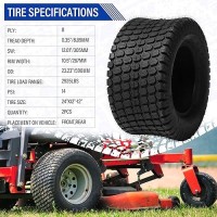 Partsdiyer 24X120012 Lawn Mower Tires 24X1200X12 Tractor Turf Tire 24X120012 Nhs Tires 8Pr Ply Tubeless Set Of 2