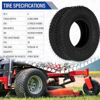 Partsdiyer 16X6508 Lawn Mower Tires 16X650X8 Tractor Turf Tire 16X6508 Nhs Tires 4Pr Ply Tubeless Set Of 2