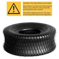 Partsdiyer 20X8008 Lawn Mower Garden Tires 20X800X8 Turf Tractor Golf Cart Tubeless Tires Set Of 2 4Ply