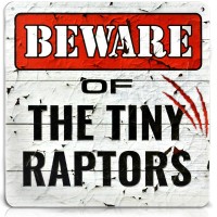 Bigtime Signs Tiny Raptors Chicken Decor 12 X12 Christmas Chicken Yard Decorations Chicken Toys Chicken Coop Accessories