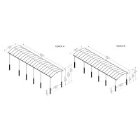 Palram Canopia Arcadia Alpine 12 X 42 Carport