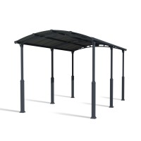 Palram Hg9127 Arcadia Alpine Rv Carport 28 X 12 X12 Bronzegray