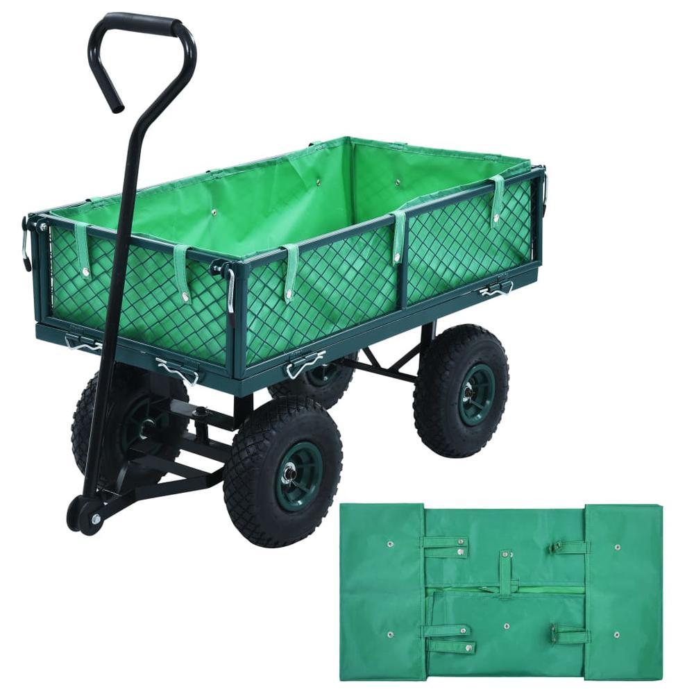 vidaXL Garden Cart Liner Green Fabric 145728