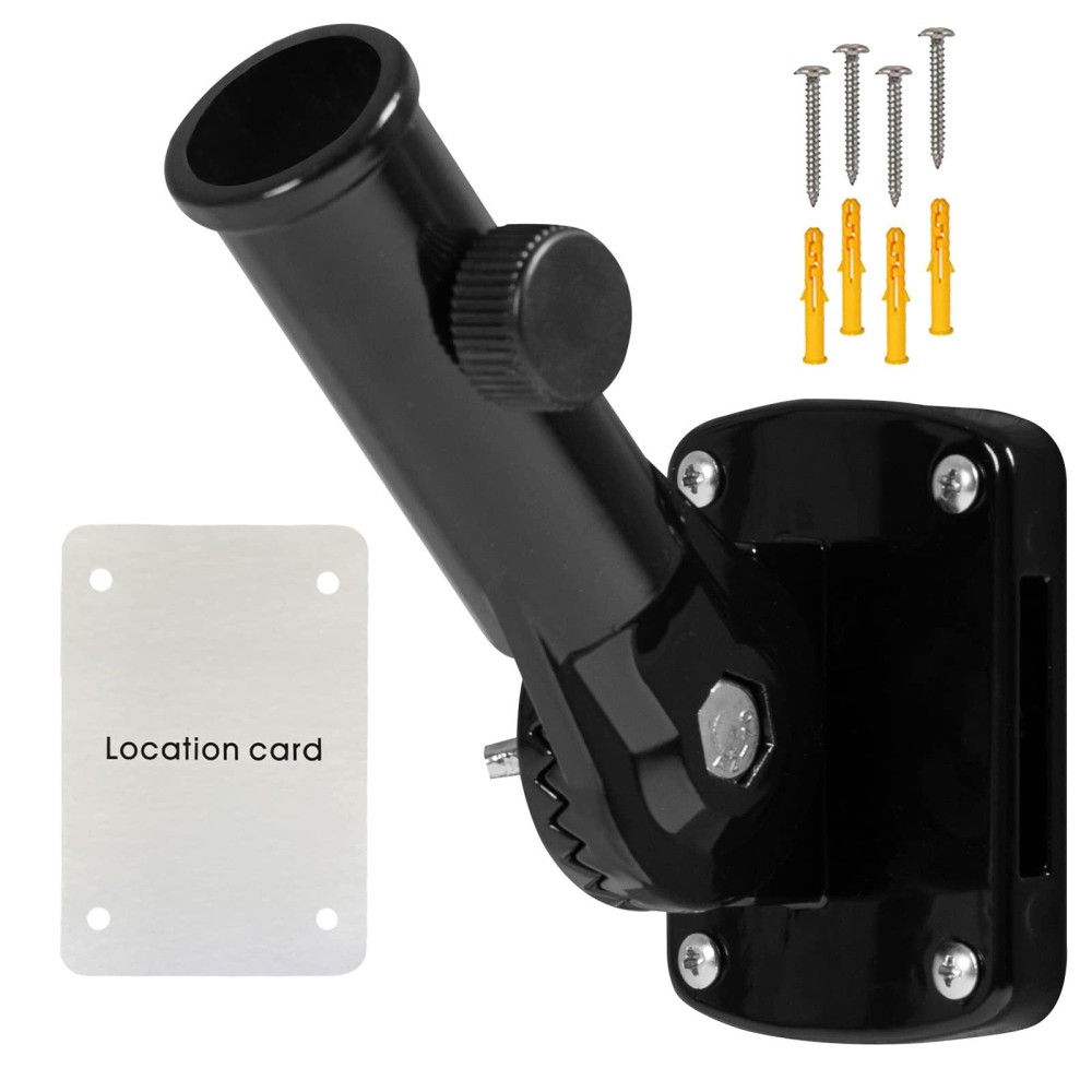 Nq Flag Pole Holder Adjustable Flag Pole Bracket For Outside House Heavy Duty Aluminum Multiposition Flag Pole Mounting Brack