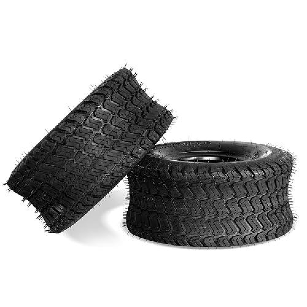 Partsdiyer 15X6006 Lawn Mower Tires 15X600X6 Tractor Turf Tire15X6006 Nhs Tires 4Pr Ply Tubeless Set Of 2