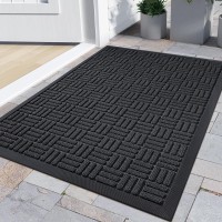 Dexi Indoor Door Mat Outdoor Front Entrance Doormat Small Heavy Duty Rubber Outside Floor Rug For Entryway Patio Waterproof Low