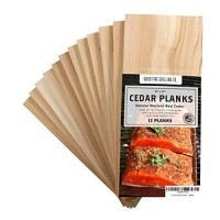 12 Pack Cedar Planks For Grilling Salmon And More Sourced And Made In The Usa