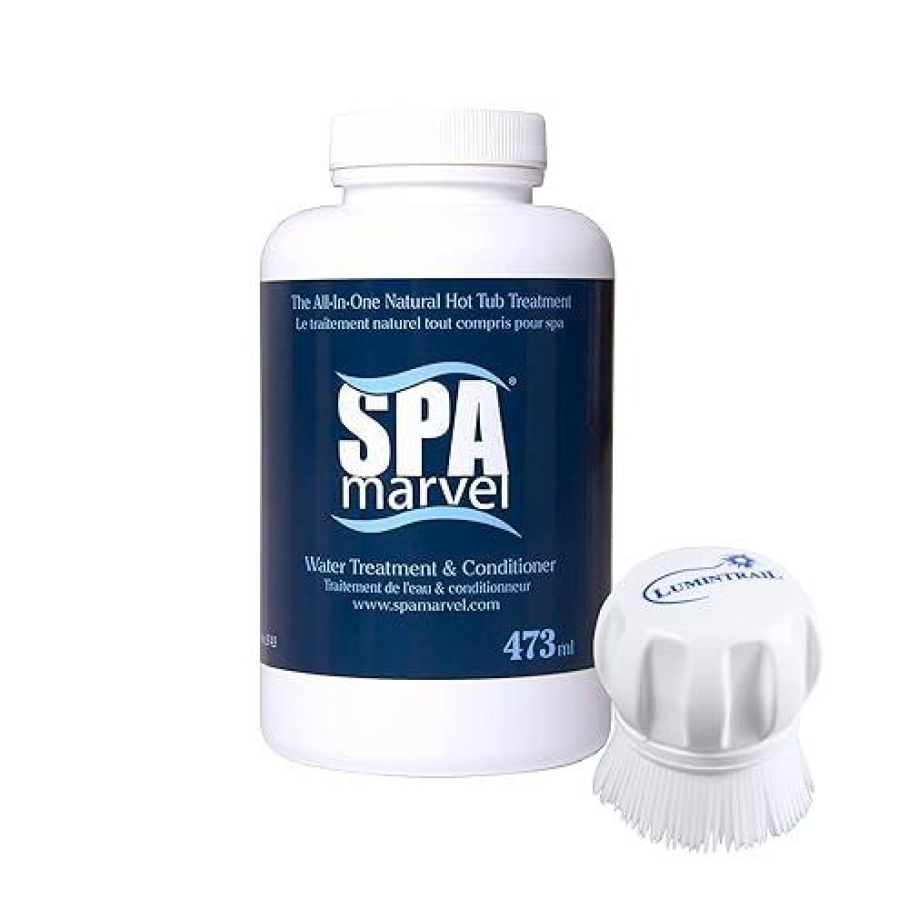 Spa Marvel Water Treatment Conditioner For Hot Tubs Spas Cleaning Pet Washing More 16 Oz Bundle With A Lumintrail Scr