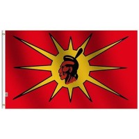 Canadian Mohawk Warriors Society Flag 3X5Ft Large Both Sides Heavy 100D Satin For Moderateoutdoorindoor 3 X 5 Mohawks Oka C