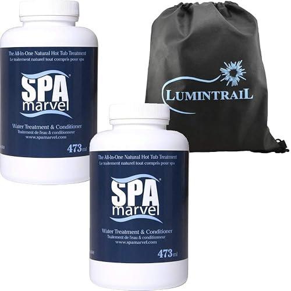 Spa Marvel Water Treatment Conditioner For Hot Tubs Spas Cleaning Pet Washing More 2Pack 16 Oz Per Bottle Bundle