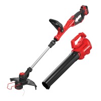 Craftsman 20V Max Weedwacker String Trimmer And Leaf Blower Combo Kit Battery And Charger Included Cmck197M1