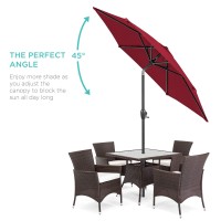 Best Choice Products 75Ft Heavyduty Round Outdoor Market Table Patio Umbrella Wsteel Pole Push Button Tilt Easy Crank Lift